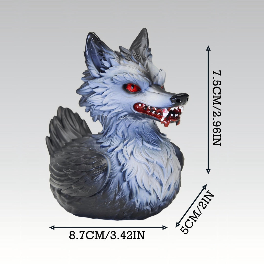 Creepy rubber duck with wolf design Stornfield