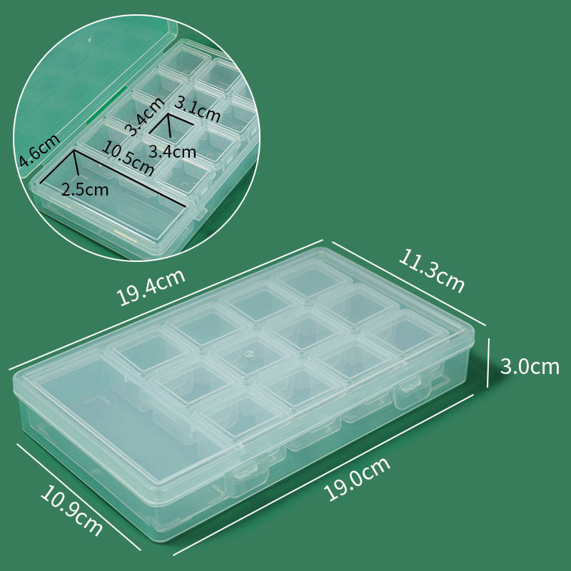 Transparent Multi-Compartment Craft Storage Organizer Stornfield