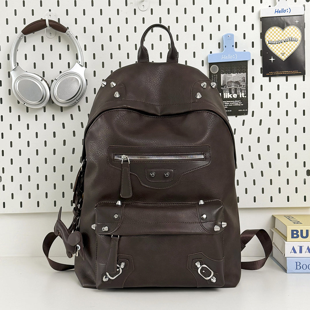 Stylish Casual Leather Backpack Stornfield