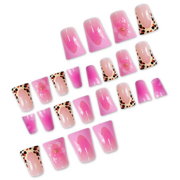 Artistic Floral Stiletto Nail Art Extensions Stornfield