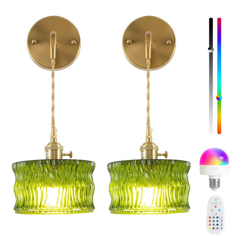 Adjustable Hanging Glass Pendant Light