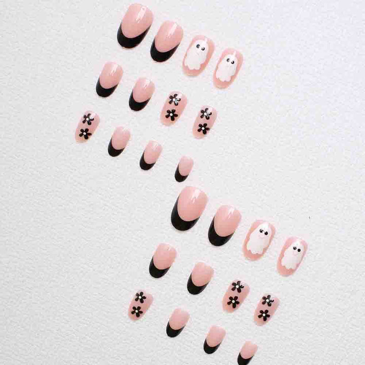 Artistic Halloween-Themed Press-On Nail Art Stornfield