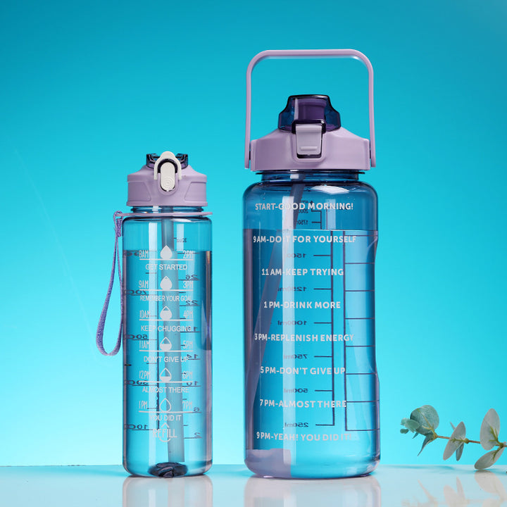Women's Motivational Water Bottle with Time Markers Stornfield