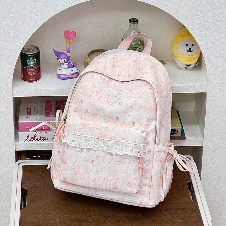 Cute Decorative Star-Embellished Backpack Stornfield