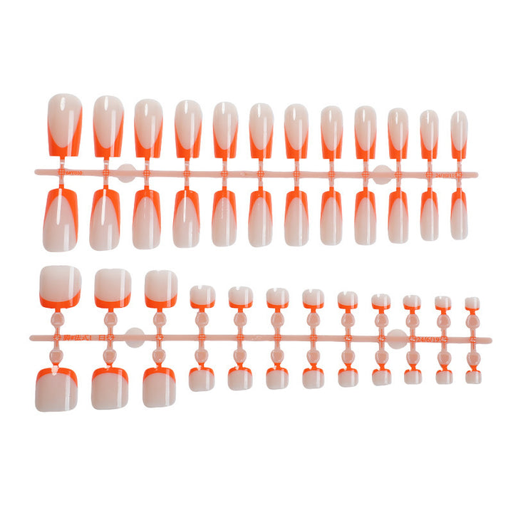 Acrylic nail set with stylish geometric design elements Stornfield