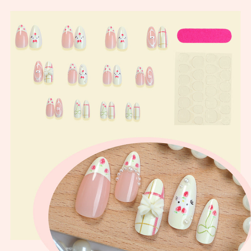 Artistic Decorative Press-On Nail Set Stornfield