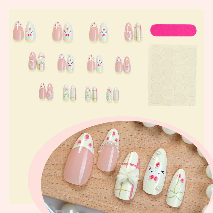 Artistic Decorative Press-On Nail Set Stornfield