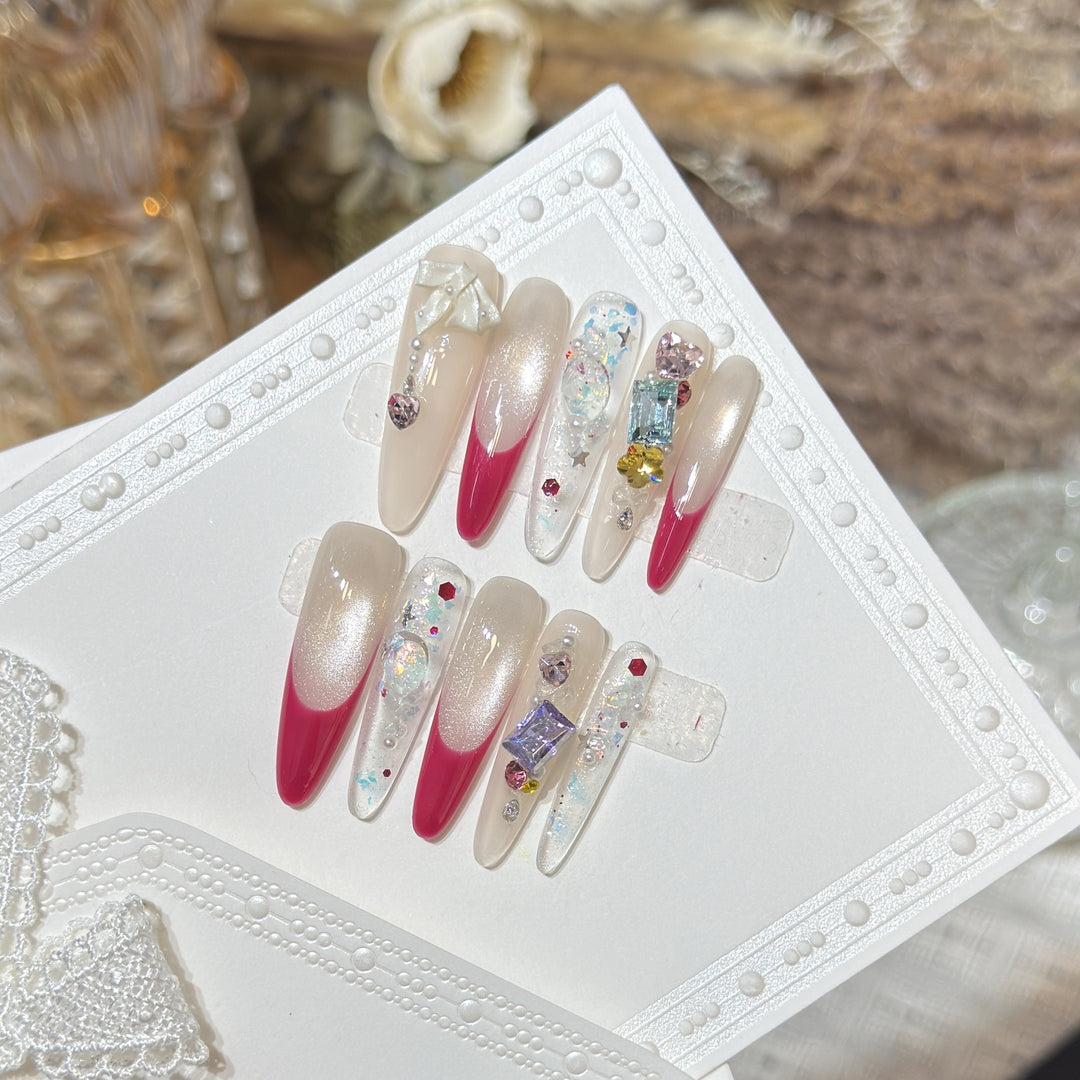 Stylish Decorative Press-On Nail Set Stornfield
