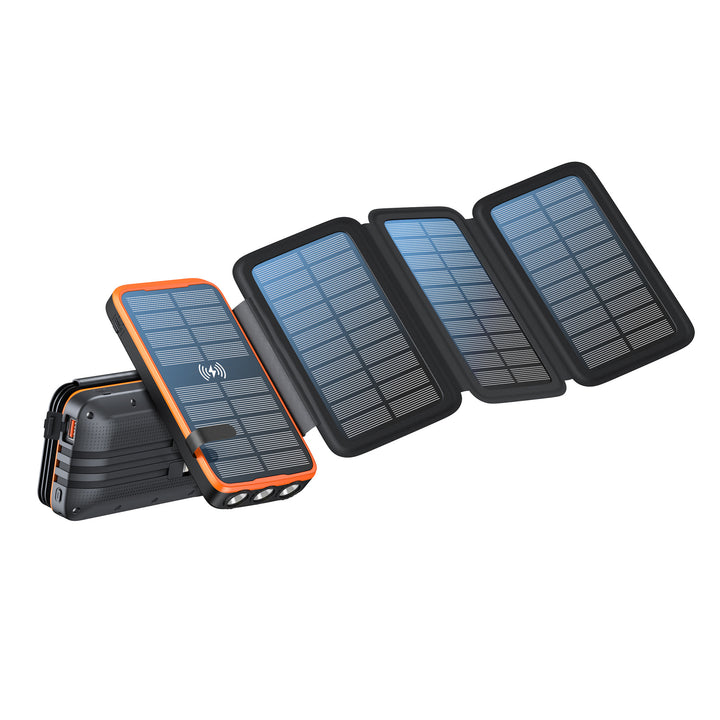 Solar Power Bank with Wireless Charging Function by Stornfield