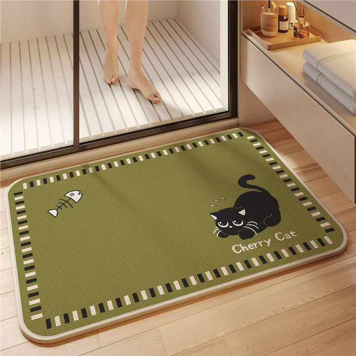 Non-Slip Cat-Themed Bath Mat