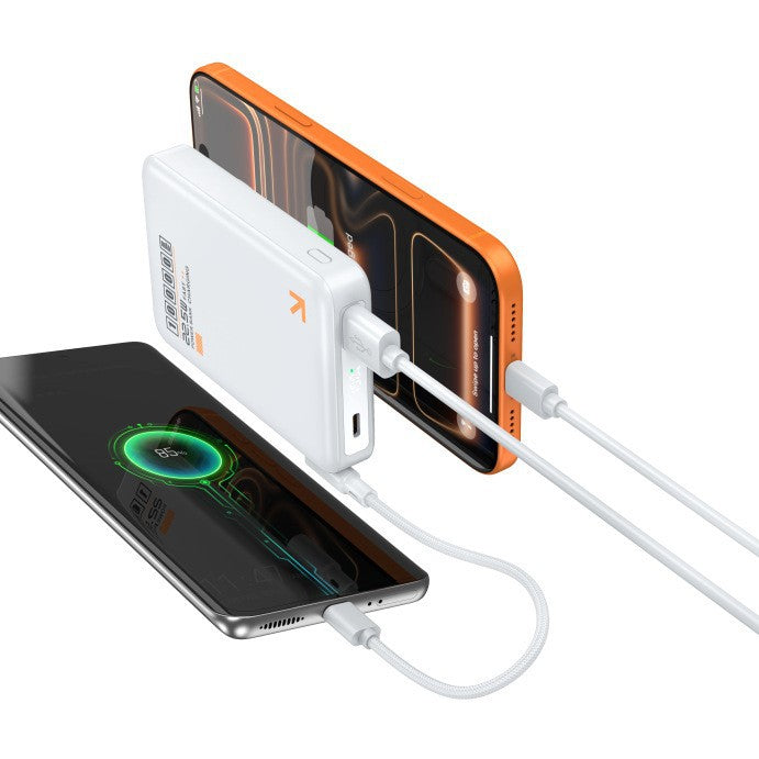 Portable power bank with inductive fast charging function and LED display Stornfield