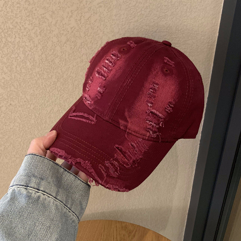 Women's Distressed Cotton Baseball Cap Stornfield 1784270737