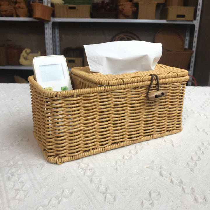 Ladies Organizer Basket with Tissue Box Stornfield