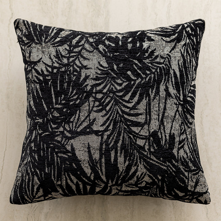 Decorative pillow with botanical motif