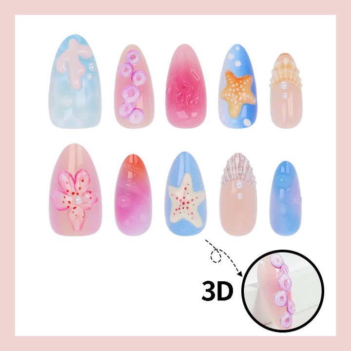 Nail art set with maritime and creative designs Stornfield