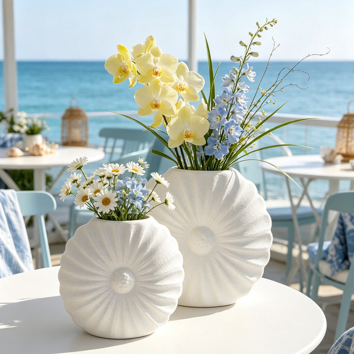 Artistic Fluted Decorative Planter Stornfeild
