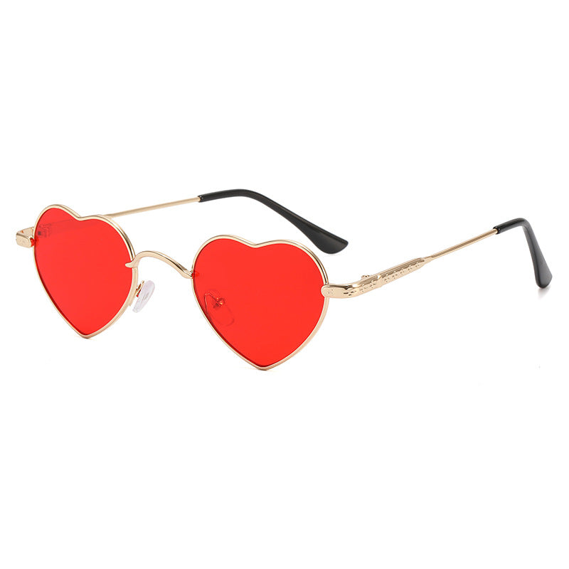Women's Heart-Shaped Sunglasses with Delicate Metal Frame Stornfield