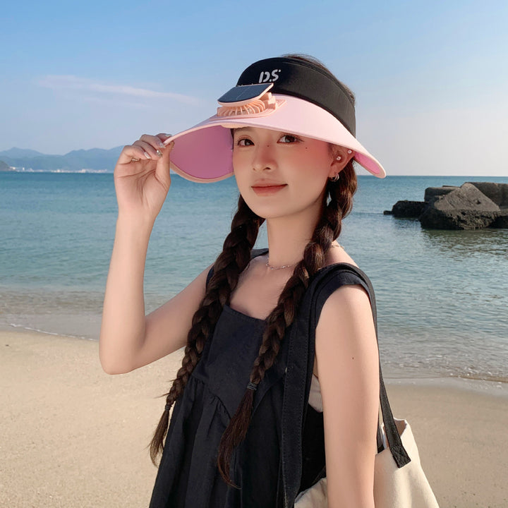 Adjustable sun visor with extra wide brim and breathable headband Stornfield