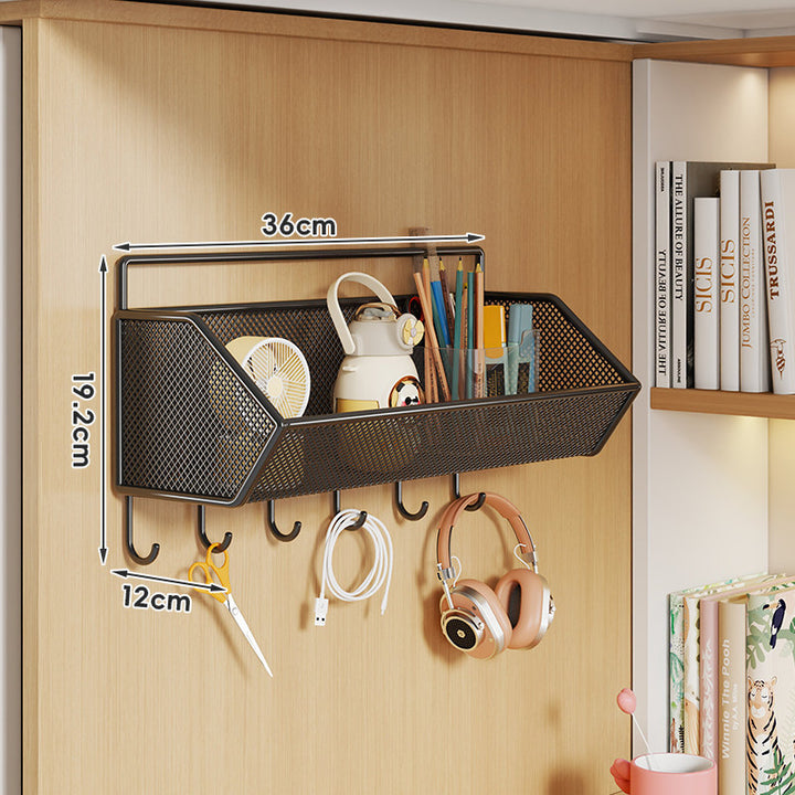 Clip-On Mesh Cabinet Edge Storage Basket Organizer