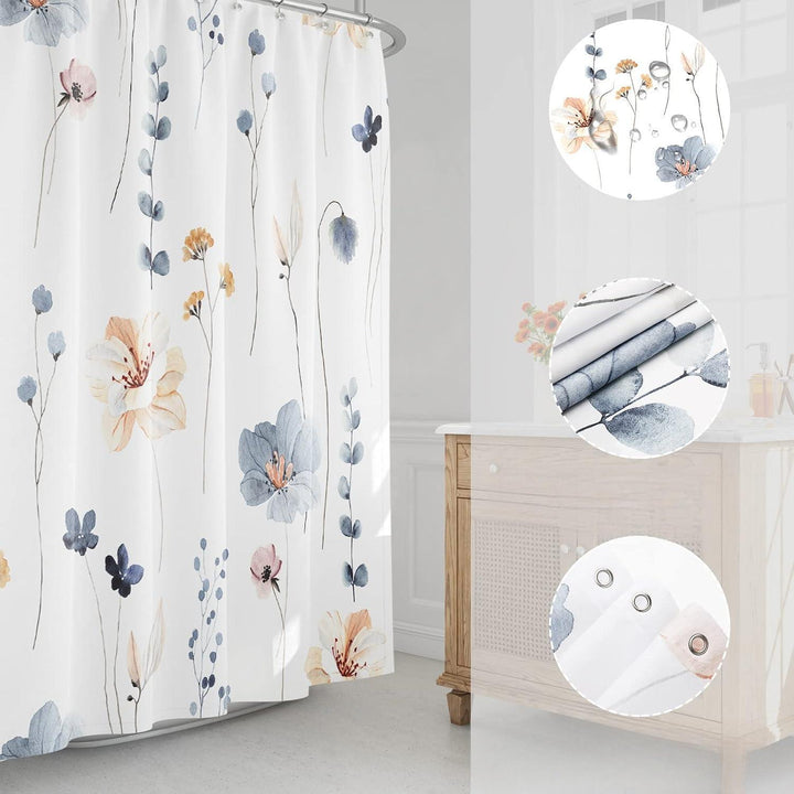 Floral-Print Shower Curtain Stornfield