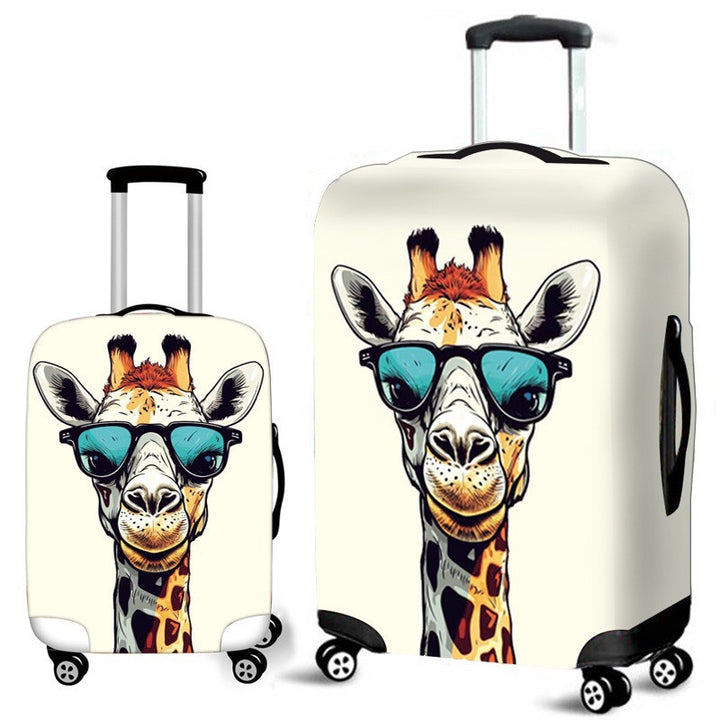Unisex hard-shell travel suitcase with creative giraffe motif Stornfield