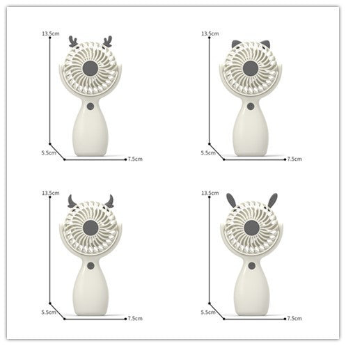 Unisex Portable Handheld Fan with Flexible Design Stornfield