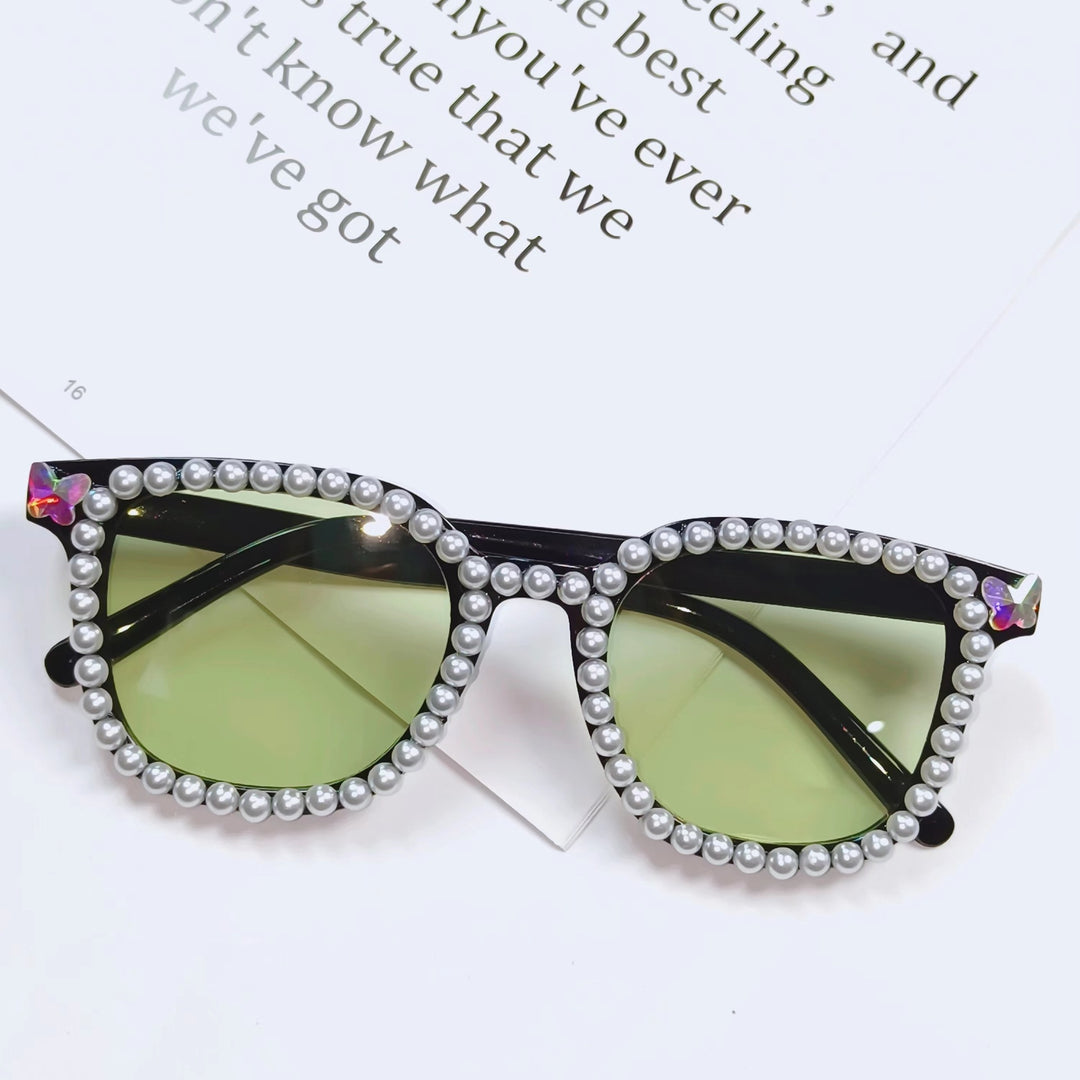 Ladies Glamorous Sunglasses with Pearl Frame Stornfield