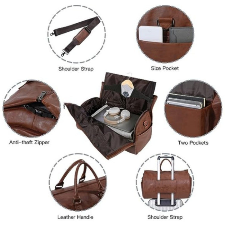Elegant Travel Bag with Double Side Pockets Stornfield