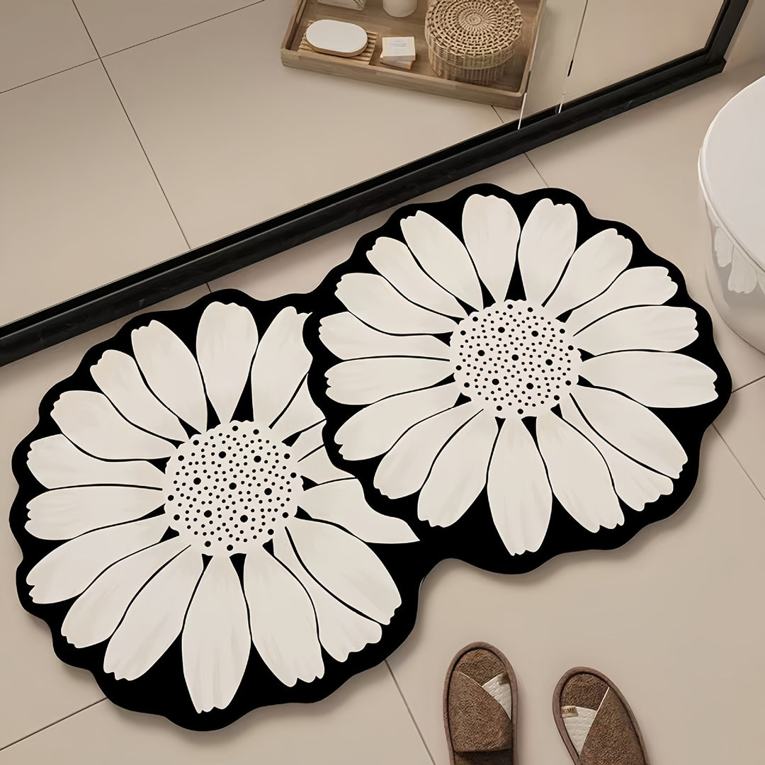 Floral 3D Decorative Bathroom Mat for Home