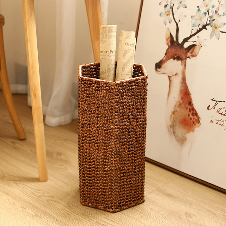 Unisex Hexagonal Storage Basket made of Woven Material Stornfield