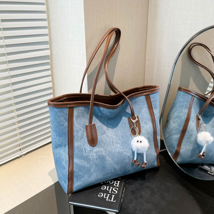 Classic Structured Canvas Tote Bag