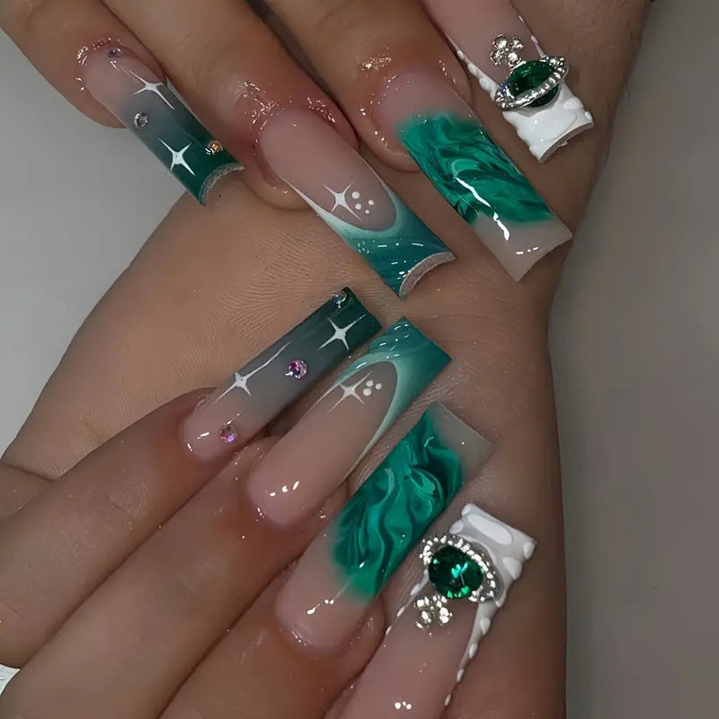 Artistic Press-On Nail Art Extensions Stornfield