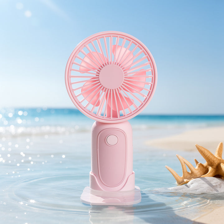 Ladies portable USB mini fan with ergonomic handle Stornfield