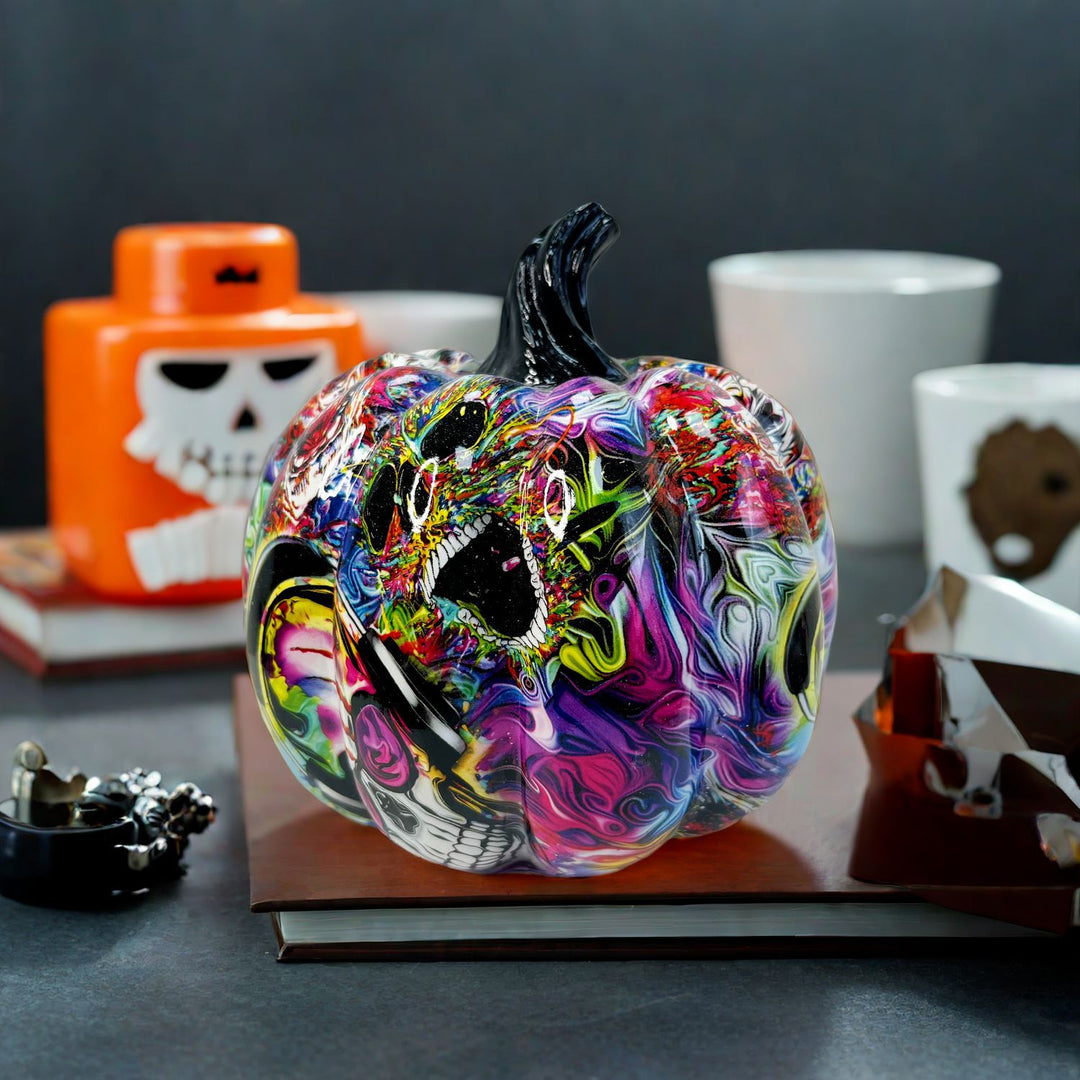 Artistic Halloween Pumpkin Figurine Stornfield
