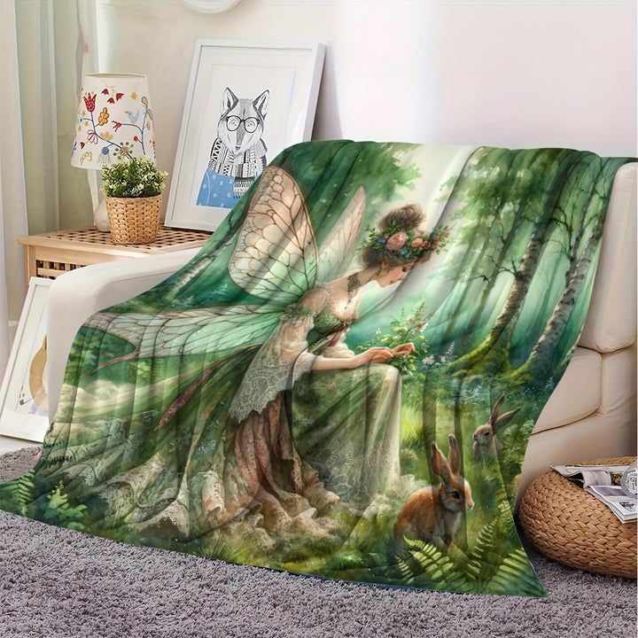 Fantasy-Inspired Cozy Throw Blanket