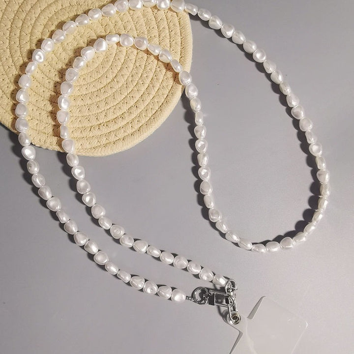 Elegant Layered Pearl Chain Necklace Stornfield