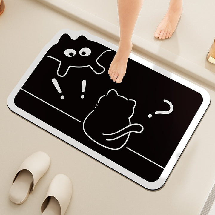 Cat-Shaped Decorative Bath Mat