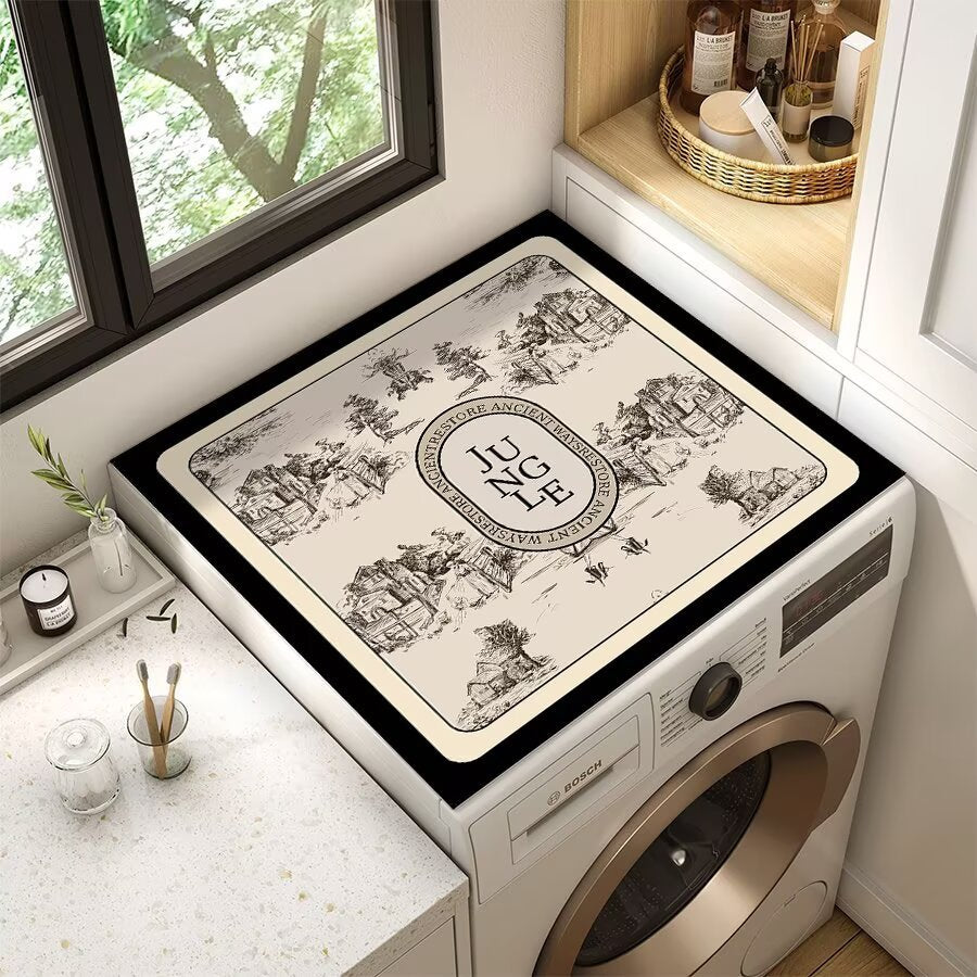 Decorative Floral Laundry Room Counter Mat Stornfield
