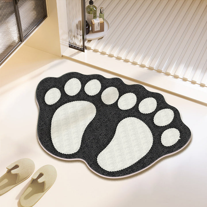 Fun Paw Print Bath Mat Stornfield