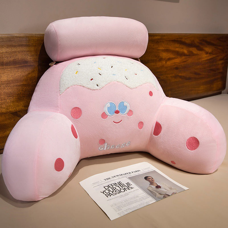 Plush pillow with cheese design Stornfield
