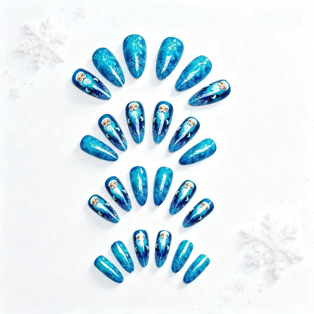 Artificial nails with festive Santa design Stornfield
