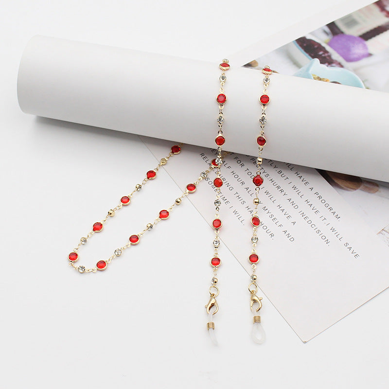Stylish Gemstone-Linked Eyewear Chain Stornfield