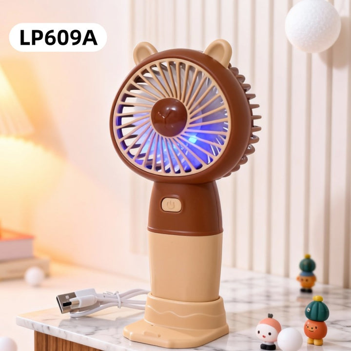 Ladies Portable Handheld Fan with Animal Design Stornfield