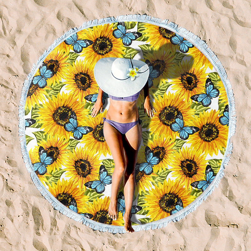 Rundstrand towel with unique sunset design Stornfield