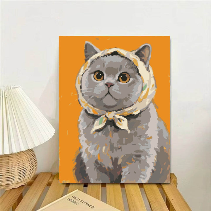 Cat-Themed Illustrated Wall Art Print Stornfield