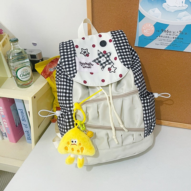 Playful Graphic Drawstring Backpack Stornfield