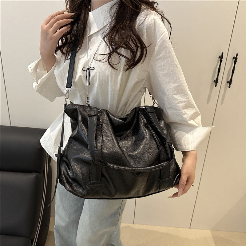Luxurious Faux Leather Travel Tote Bag Stornfield
