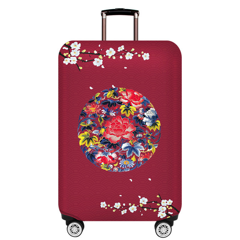 Women's hardshell travel suitcase with floral design Stornfield