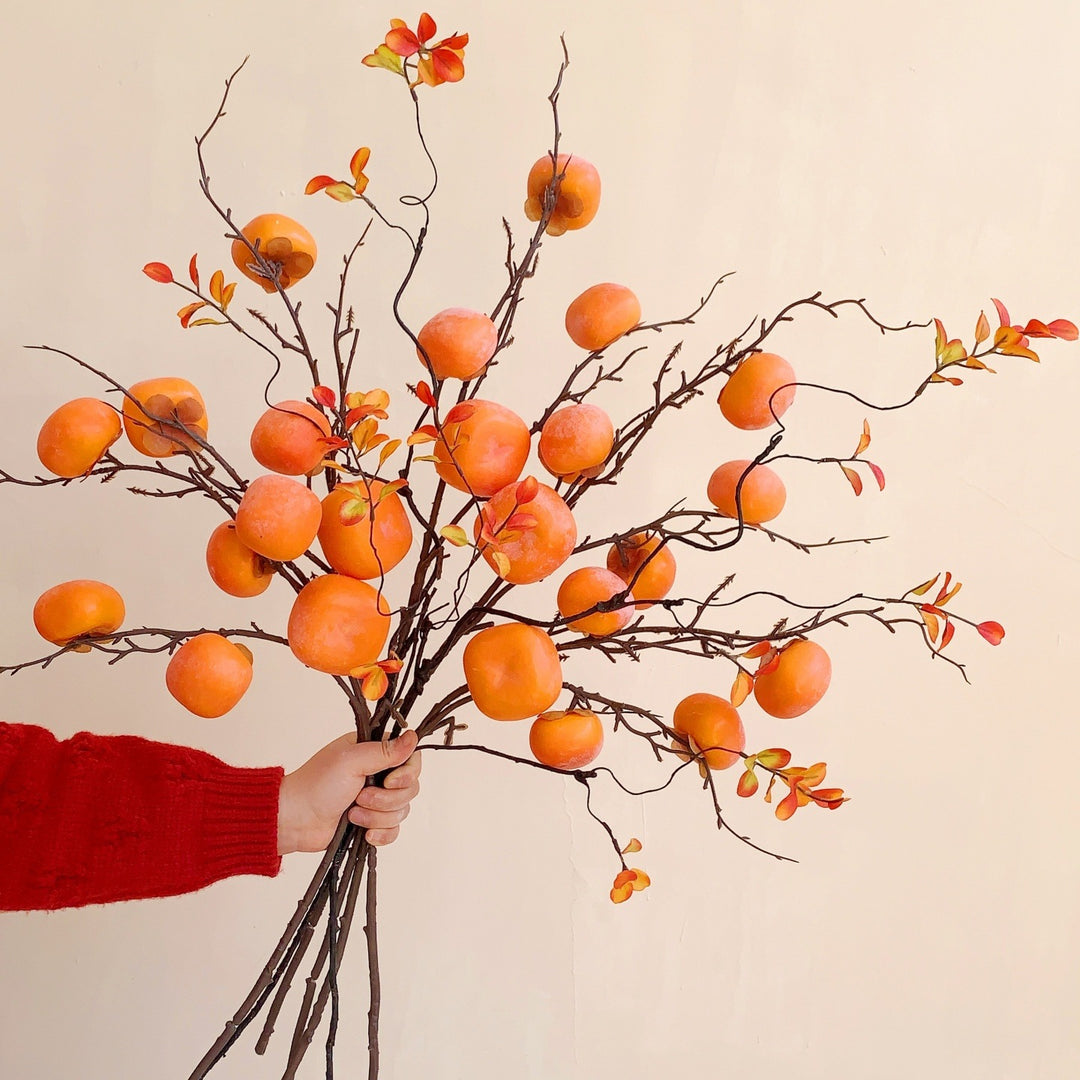 Decorative Persimmon Branch