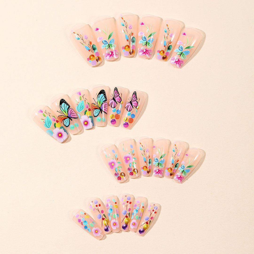 Artistic Floral Nail Art Decoration Set Stornfield